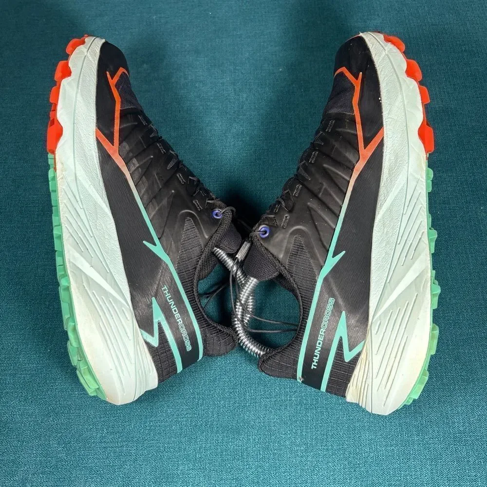 Salomon Thundercross Trail Running Shoes Black Aqua Orange Women’s 6.5 EU 38 Con